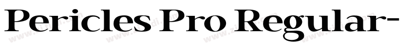 Pericles Pro Regular字体转换